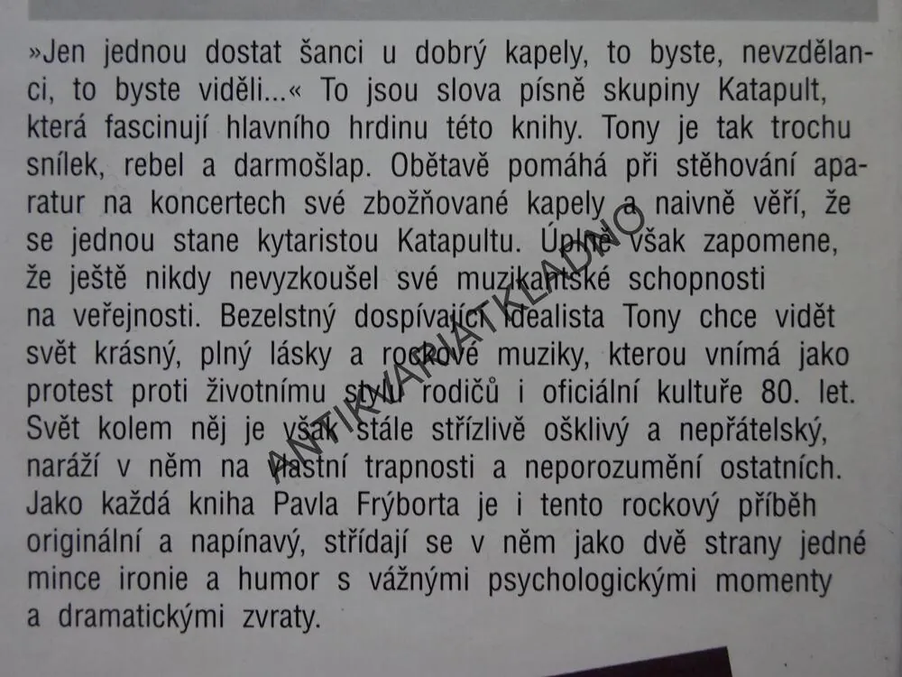 JEN JEDNOU DOSTAT ŠANCI, PAVEL FRÝBORT, **an