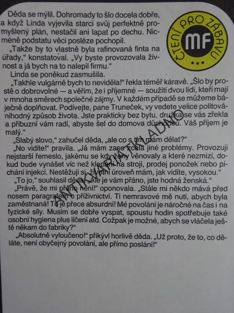 ŠANCE JAKO HROM, MILOSLAV ŠVANDRLÍK, NEPRAKTA, **an