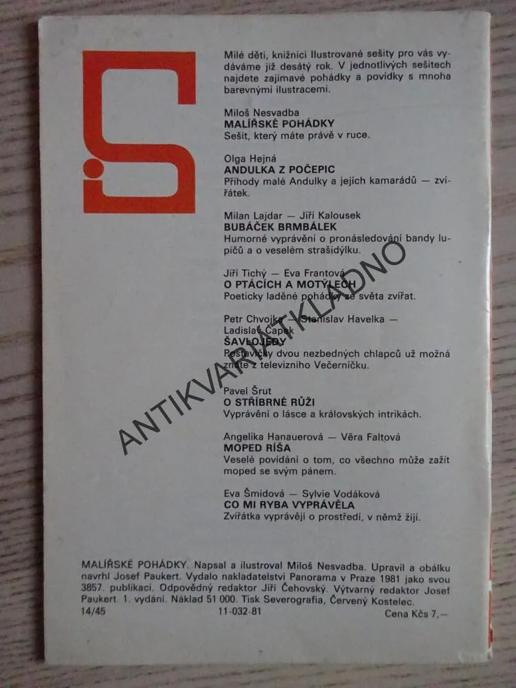 IS 68 - MALÍŘSKÉ POHÁDKY, MILOŠ NESVADBA
