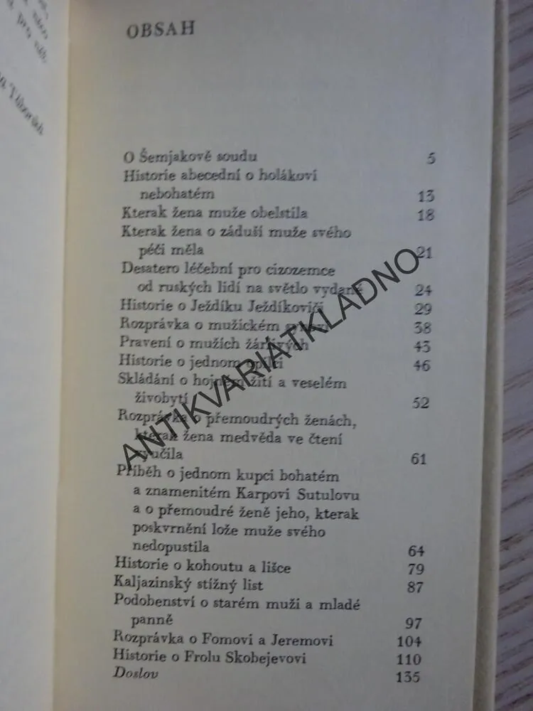 ROZMARNÉ POVÍDKY STARÉ RUSI, **an