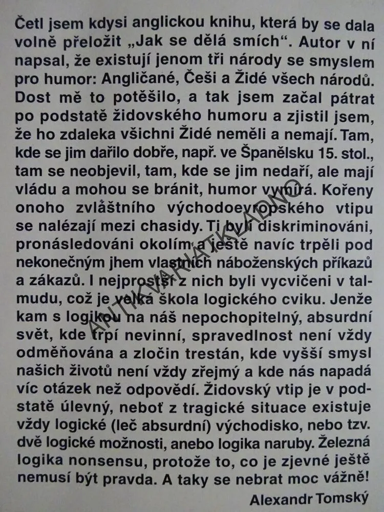 VELKÁ KNIHA ŽIDOVSKÝCH ANEKDOT, EDUARD SVĚTLÍK, **an