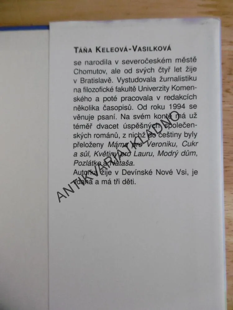 ROZBITÉ ŠTĚSTÍ, TÁŇA KELEOVÁ-VASILKOVÁ