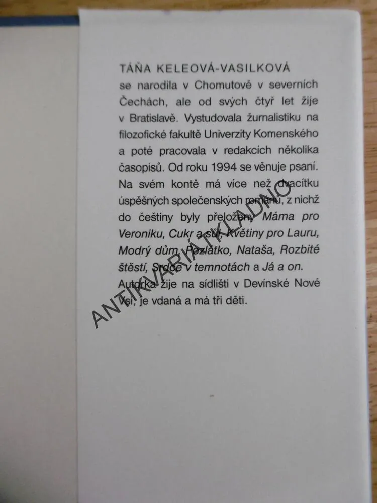 DUHOVÝ MOST, TÁŇA KELEOVÁ-VASILKOVÁ