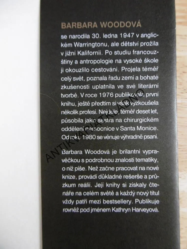 ZEMĚ ODPOLEDNÍHO SLUNCE, BARBARA WOODOVÁ, WOOD, **an