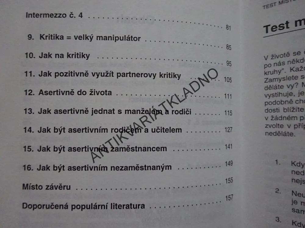 ASERTIVNĚ DO ŽIVOTA, NOVÁK, CAPPONI, **an