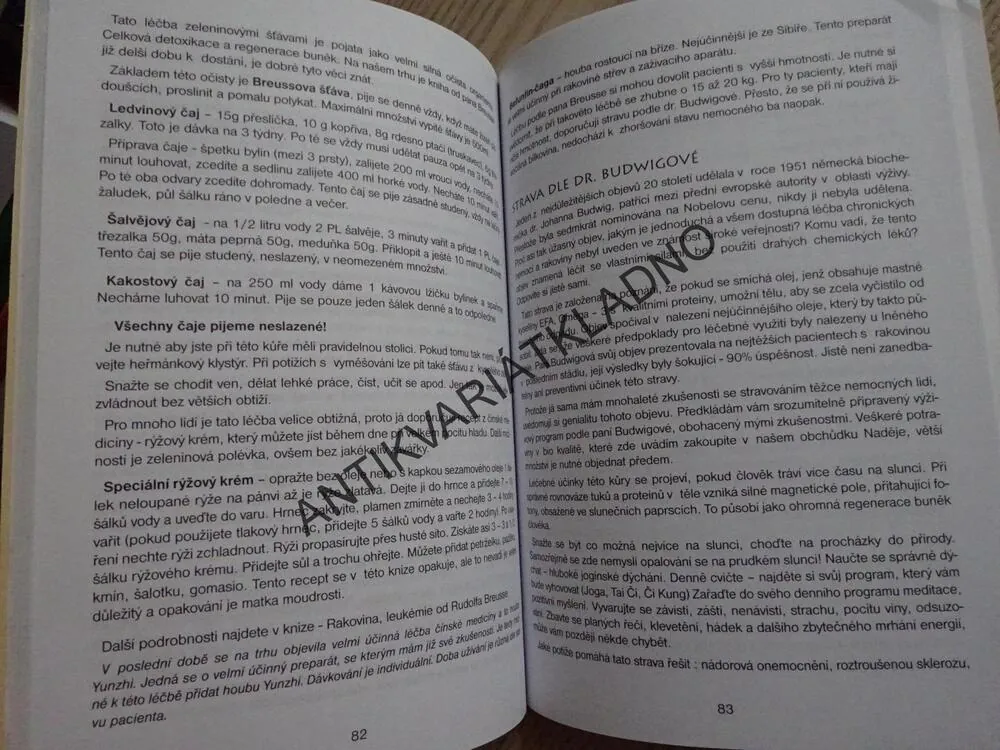 ZDRAVÍ, RADY, VÝŽIVA, MARIE HRUBÁ, **an