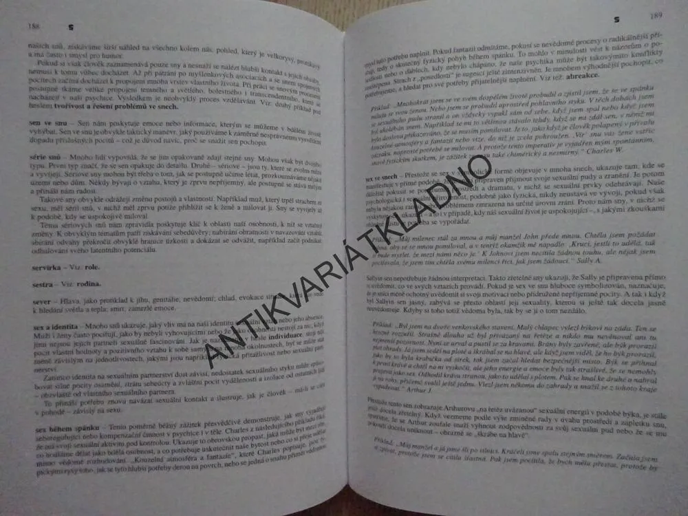 MODERNÍ SNÁŘ, TONY CRISP,  SPÁNEK, SEN,  **an