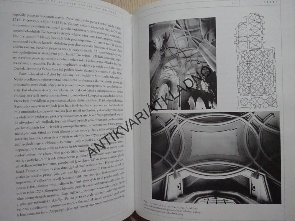 SANTINI, JAN BLAŽEJ, MOJMÍR HORYNA, ARCHITEKTURA