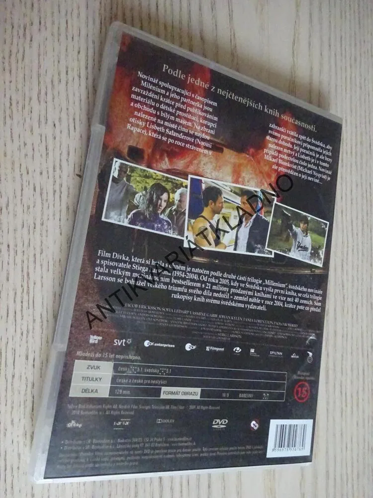 DÍVKA, KTERÁ SI HRÁLA S OHNĚM, DVD FILM