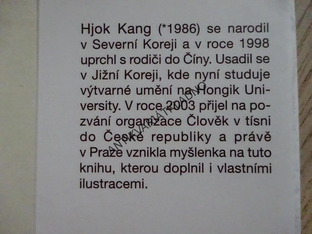 TADY JE RÁJ, HJOK KANG, **an
