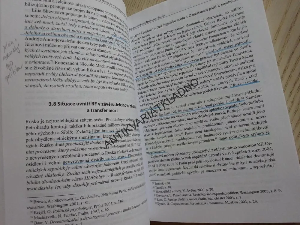 POLITIKA RUSKÉ FEDERACE V POSTSOVĚTSKÉM PROSTORU A STŘEDNÍ EVROPĚ, JAN HODAČ, PETR STREJČEK, **an