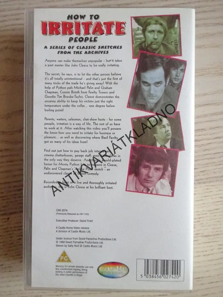 HOW TO IRRITATE PEOPLE, ANGLICKY, VHS