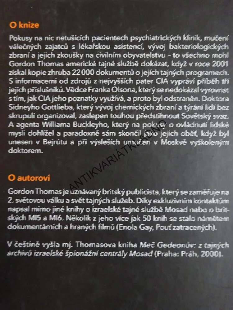 TAJNOSTI A LŽI, GORDON THOMAS, **an