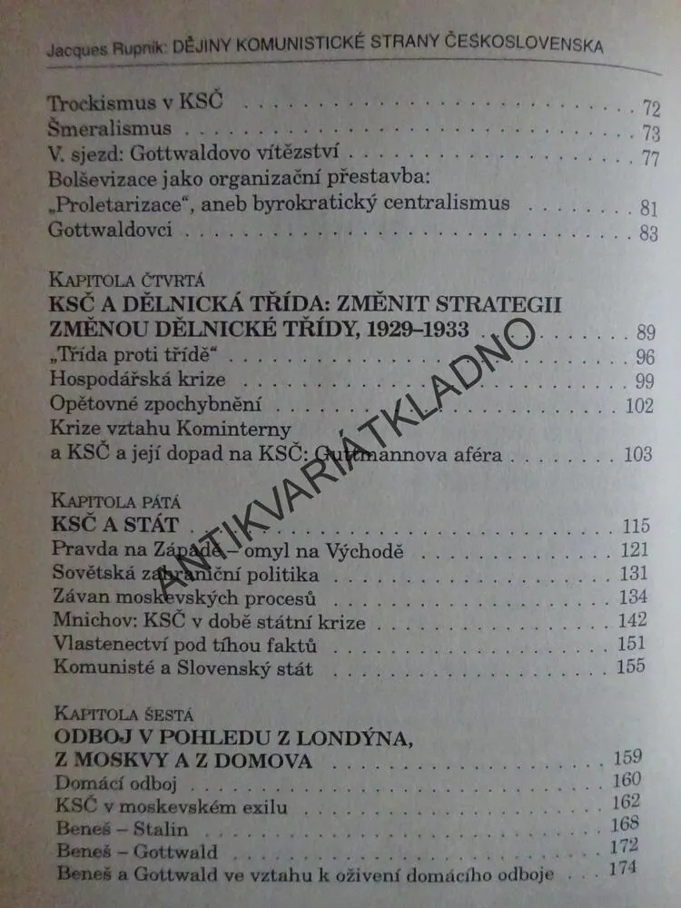 DĚJINY KOMUNISTICKÉ STRANY ČESKOSLOVENSKA, JACQUES RUPNIK, **an