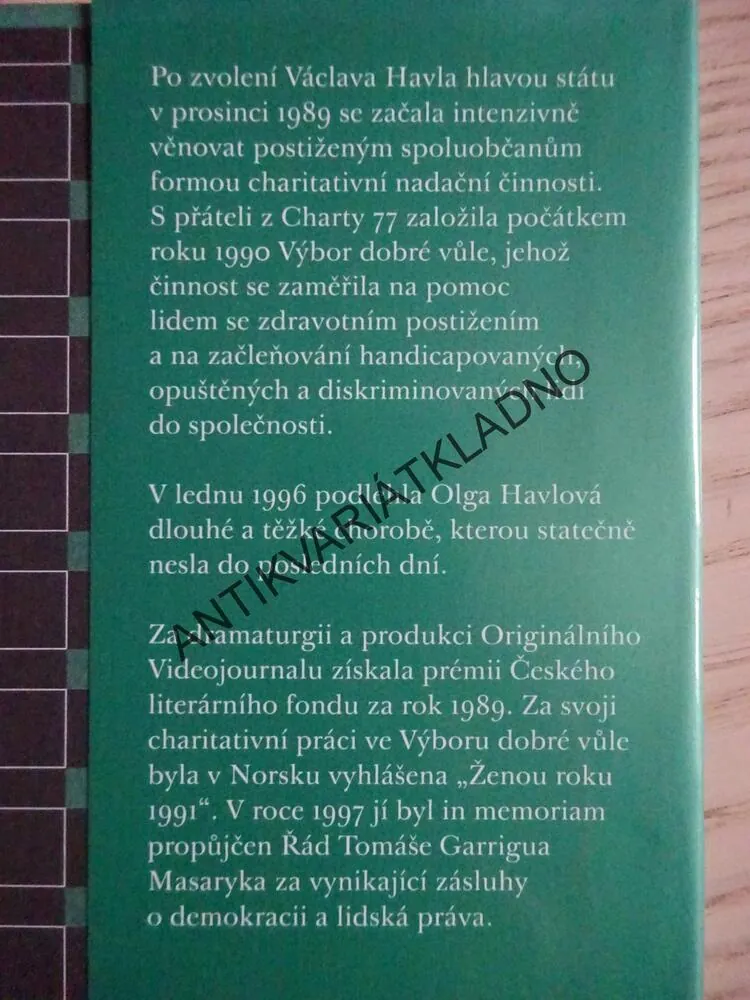 SÍLA VĚČNOSTI OLGY HAVLOVÉ, ANNA FREIMANOVÁ, **an