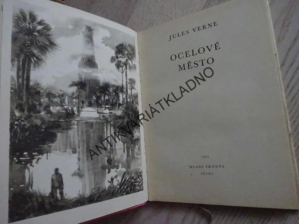 OCELOVÉ MĚSTO, JULES VERNE, 1954, **an