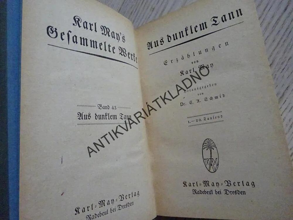 AUS DUNKLEM TANN, KARL MAY, NĚMECKY