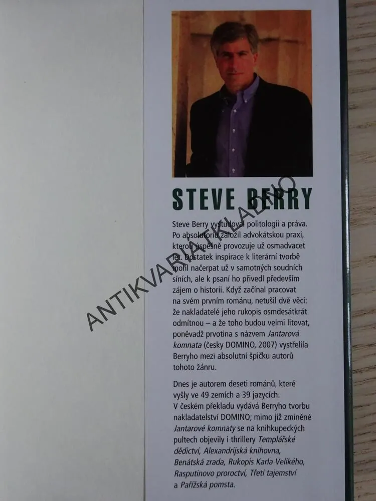 CÍSAŘOVA HROBKA, STEVE BERRY, **an