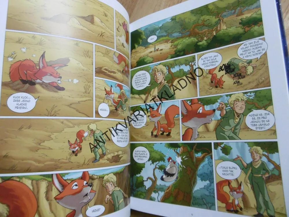 MALÝ PRINC A OBROVA PLANETA,ANTOIN DE SAINT-EXUPERY, KOMIKS,