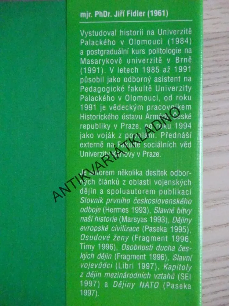 STALINOVI MARŠÁLOVÉ, JIŘÍ FIDLER, **an