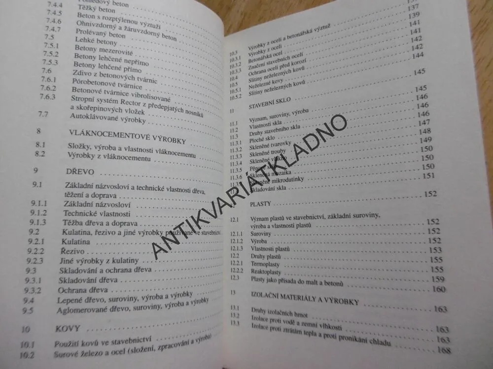 STAVEBNÍ MATERIÁLY, PRO 1.ROČNÍK SPŠ STAVEBNÍ, VOŠICKÝ