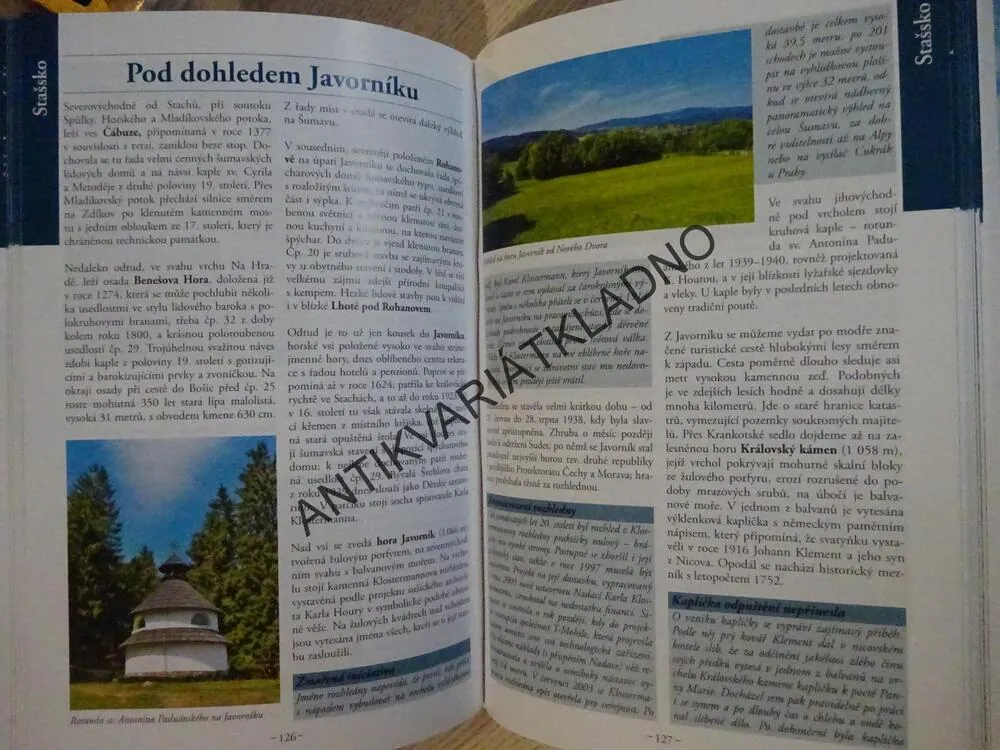 ŠUMAVA, ZNÁMÁ I NEZNÁMÁ, PETR DAVID, VLADIMÍR SOUKUP, **an