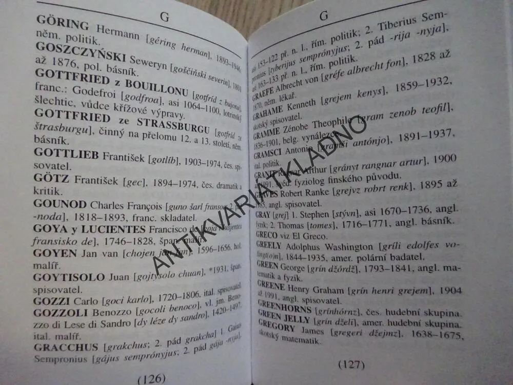 ČTEME JE SPRÁVNĚ, SLOVNÍČEK VÝSLOVNOSTÍ CIZÍCH JMEN, **an