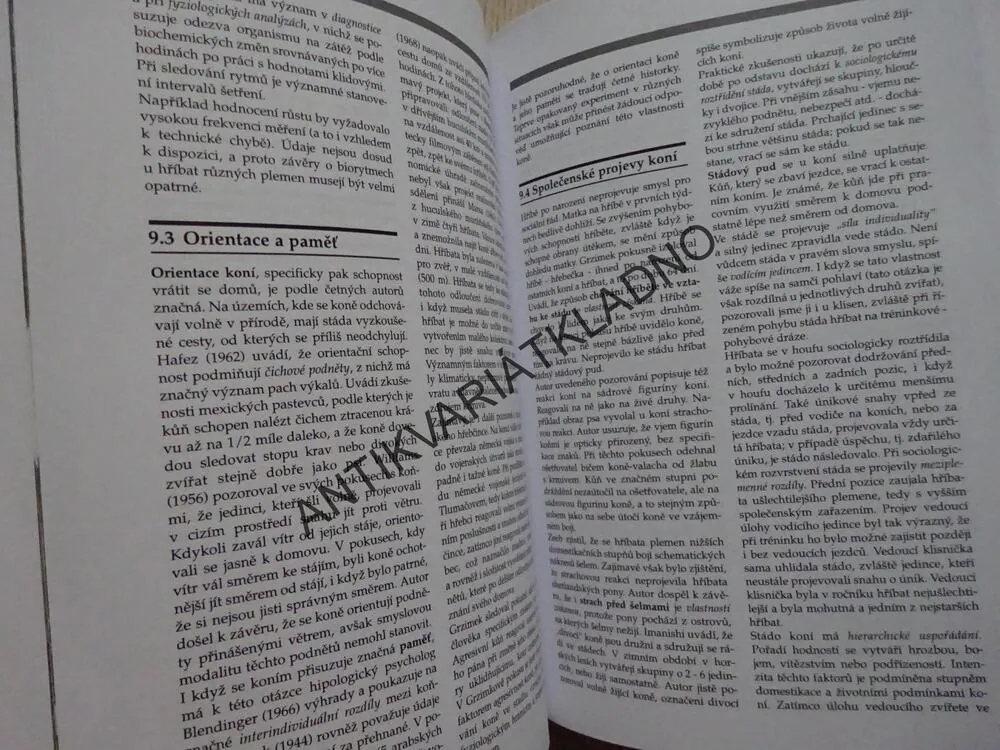 CHOV KONÍ, JAROMÍR DUŠEK A KOLEKTIV, **an
