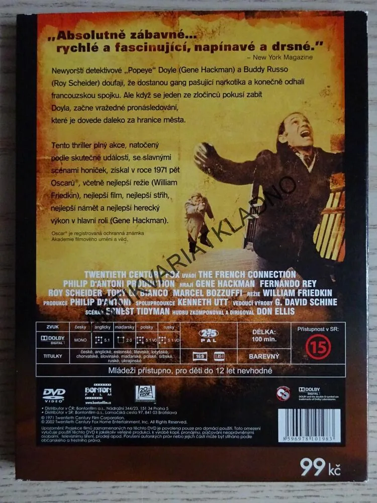 FRANCOUZSKÁ SPOJKA, DVD FILM