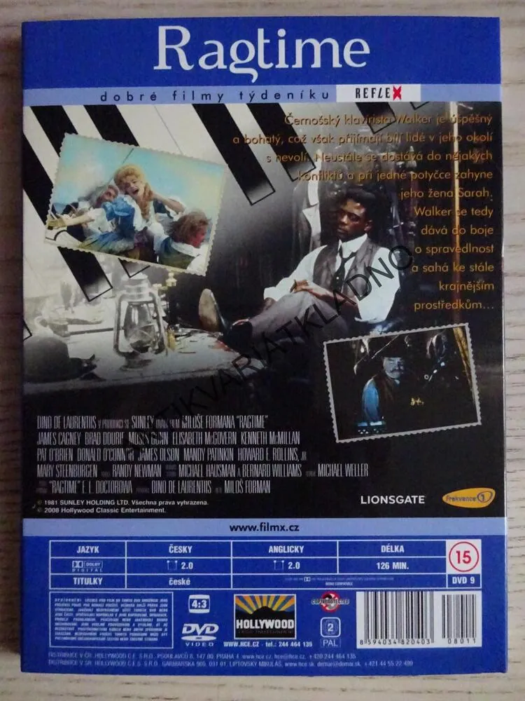 RAGTIME, DVD FILM 