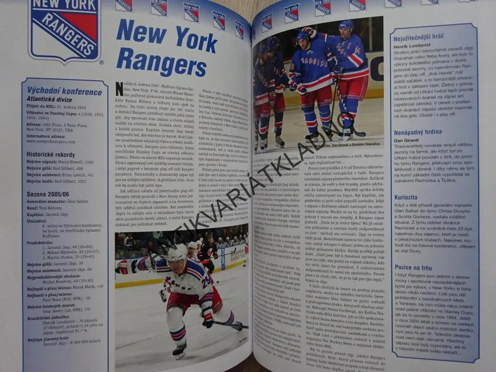 KLUBY NHL 2008, LUBOŠ BRABEC, LEDNÍ HOKEJ, **an