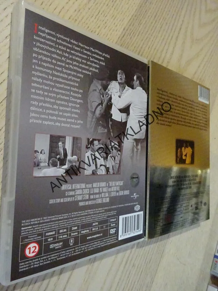 OŠKLIVÝ AMERIČAN, MARLON BRANDO, DVD FILM