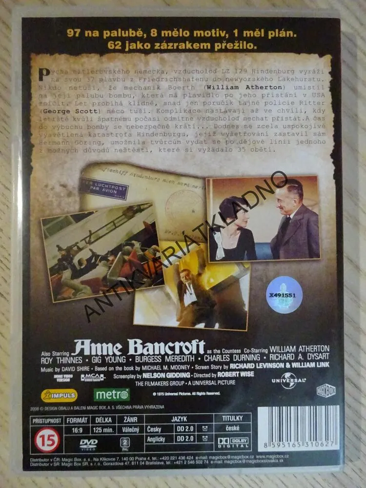 HINDENBURG, DVD FILM