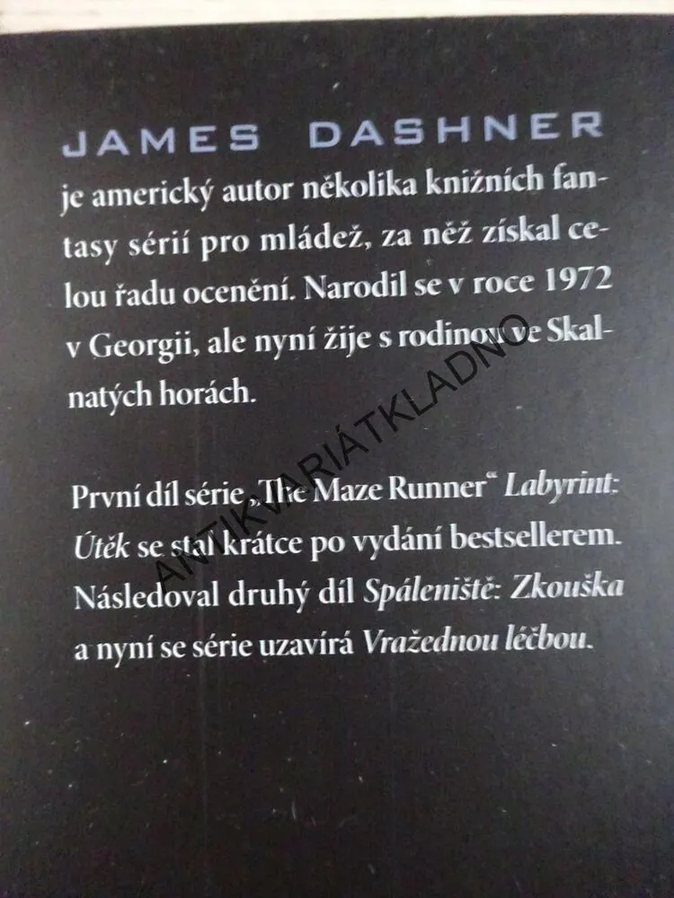 VRAŽEDNÁ LÉČBA, JAMES DASHNER, **an