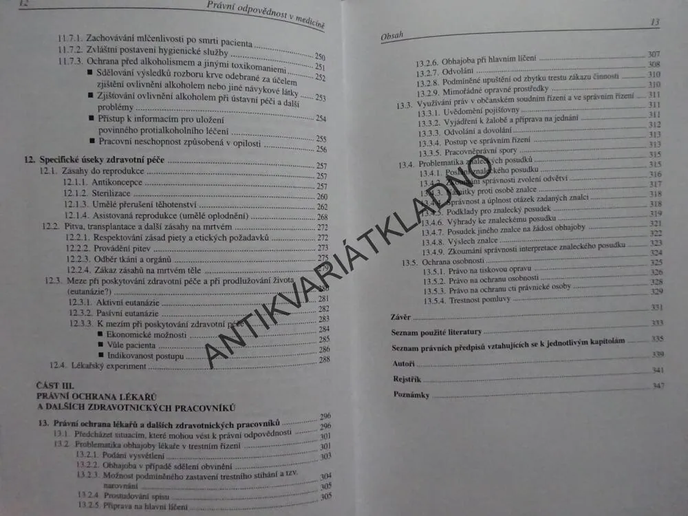 PRÁVNÍ ODPOVĚDNOST V MEDICÍNĚ, STOLÍNOVÁ, MACH, **an