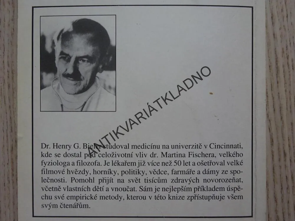 V POTRAVĚ JE LÉK, HENRY BIELER, **an