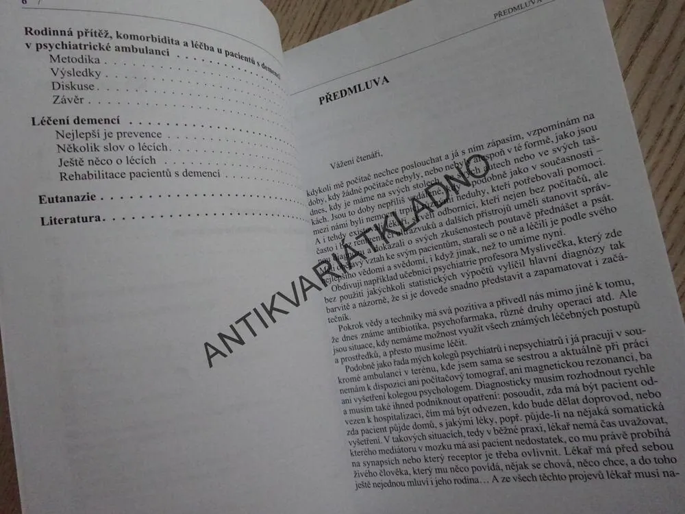 DEMENCE V KAZUISTIKÁCH, HELENA KUČEROVÁ, **an