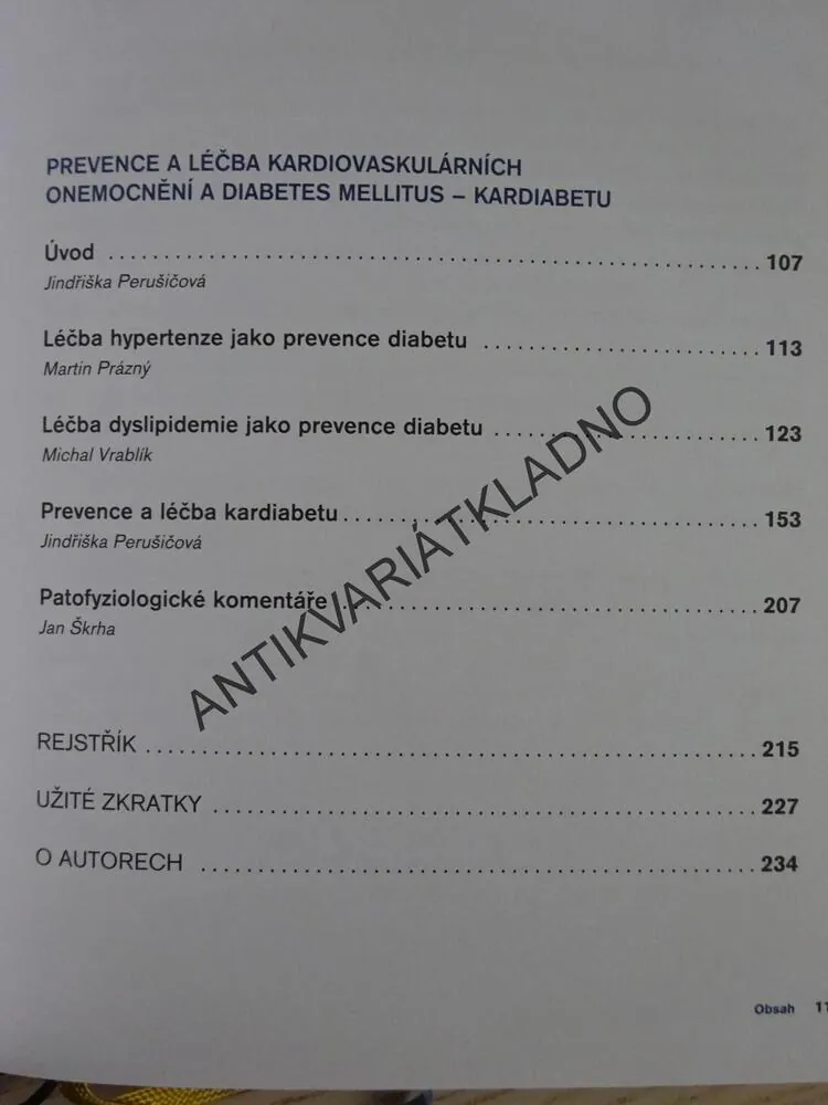 KARDIABETTES, KARDIOVASKULÁRNÍ CHOROBY A DIABETES MELLITUS, JINDŘIŠKA PERUŠIČOVÁ, RICHARD ČEŠKA A KOLEKTIV, **an