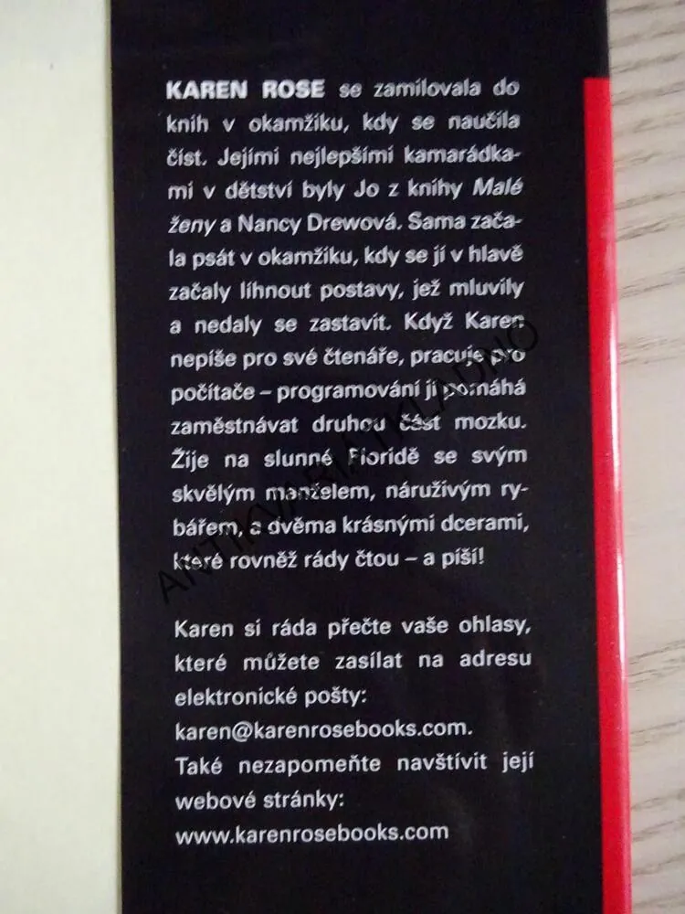 NIC NEŘÍKEJ! KAREN ROSE, **an
