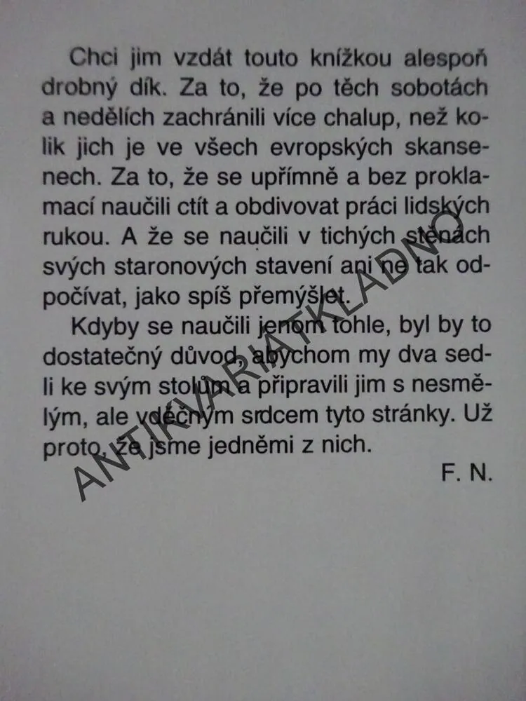 JAK SE DĚLÁ CHALUPA, FRANTIŠEK NEPIL, **an