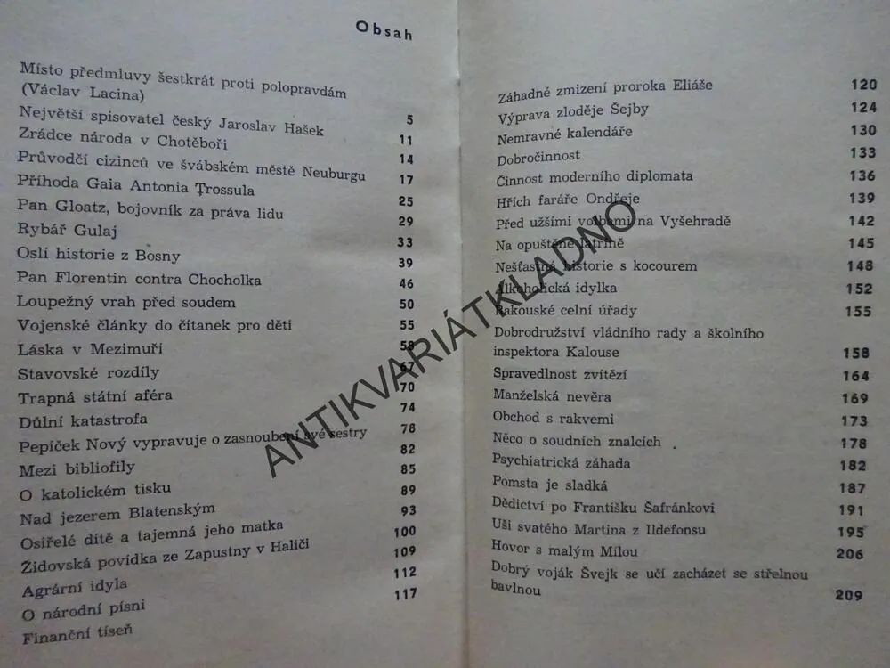 ABECEDA HUMORU A-L, M-Z, JAROSLAV HAŠEK, **an