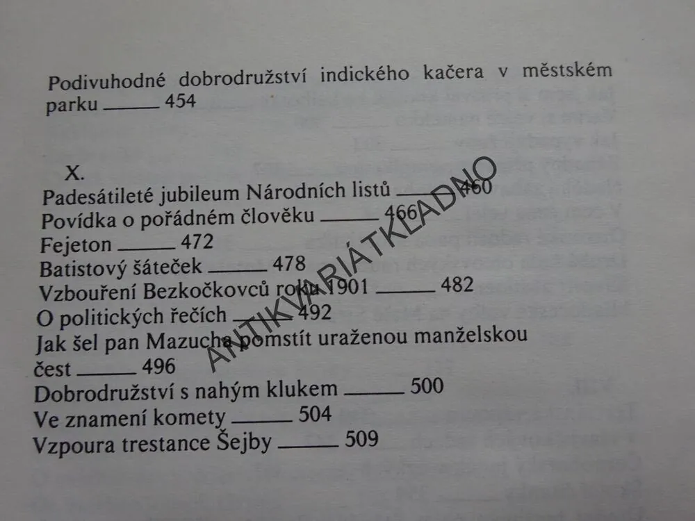 LIDOŽROUTSKÁ HISTORIE, DRUHÝ DEKAMERON, JAROSLAV HAŠEK, **an