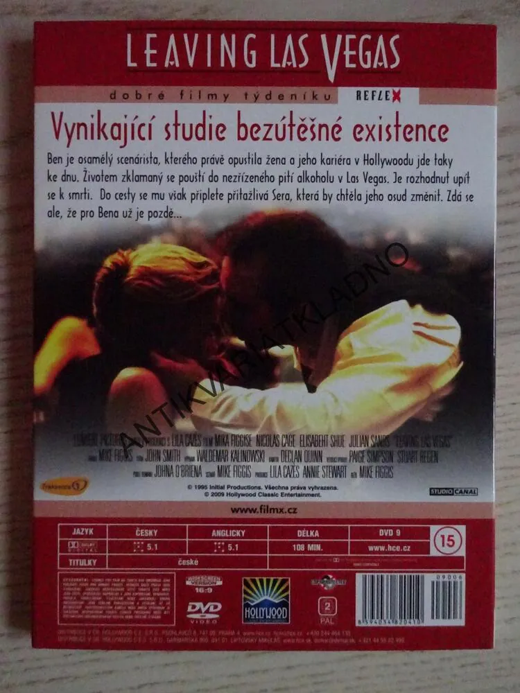LEAVING LAS VEGAS, DVD FILM