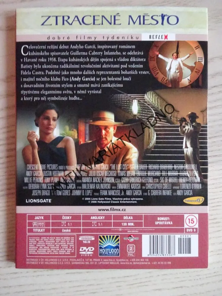 ZTRACENÉ MĚSTO, DVD FILM