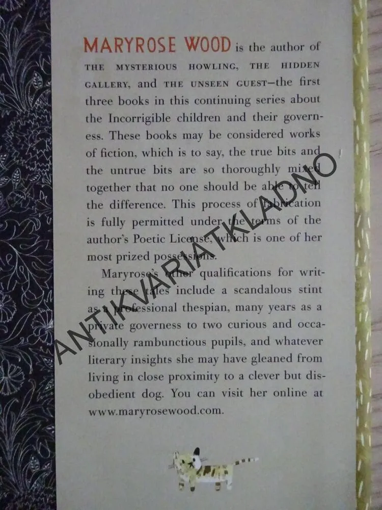 THE INCORRIGIBLE CHILDREN OF ASHTON PLACE, THE INTERRUPTED TALE, MARYROSE WOOD, **an