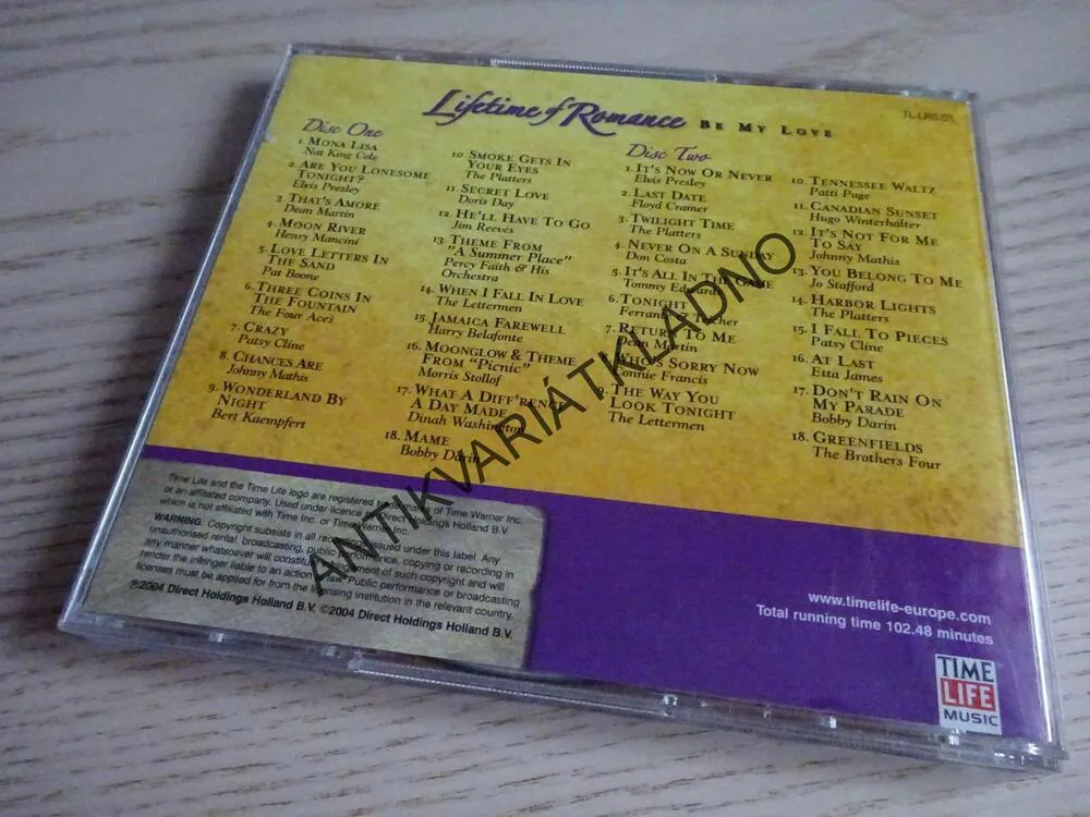 LIFETIME OF ROMANCE, BE MY LOVE, 2 CD