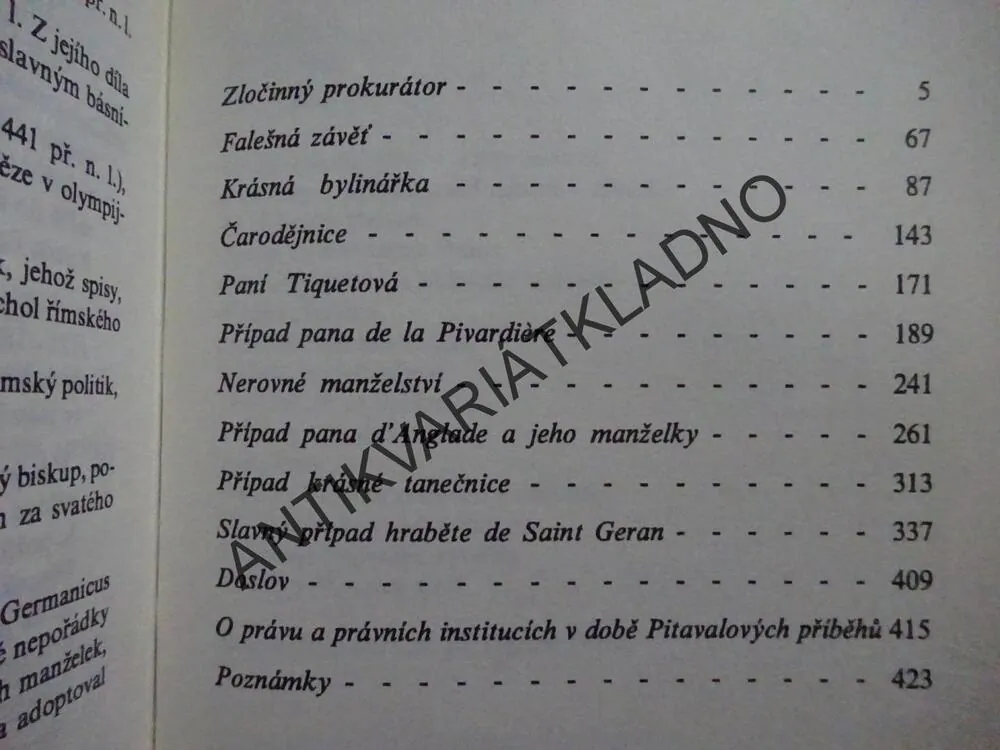 SLAVNÉ SOUDNÍ PŘÍPADY, FRANCOIS GAYOT DE PITAVAL, **an