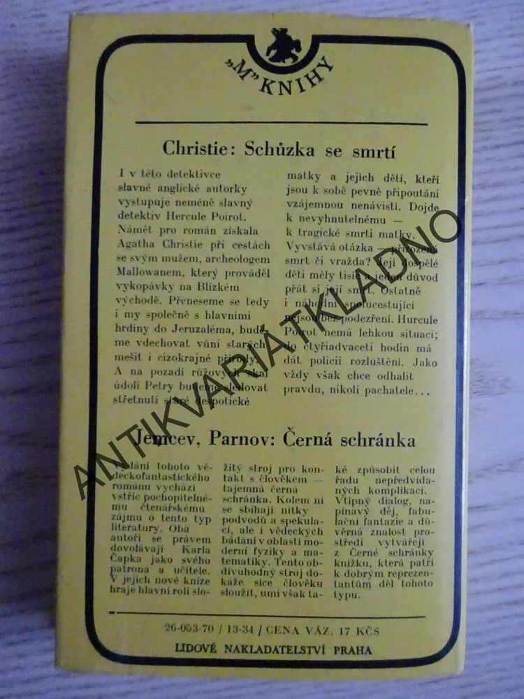 SCHŮZKA SE SMRTÍ, AGATHA CHRISTIE, **an