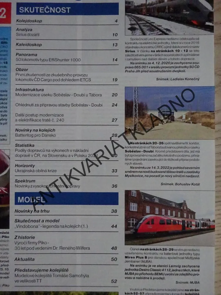 ŽELEZNIČNÍ MAGAZÍN, 5/2022, MĚSÍČNÍK O MODERNÍ ŽELEZNICI