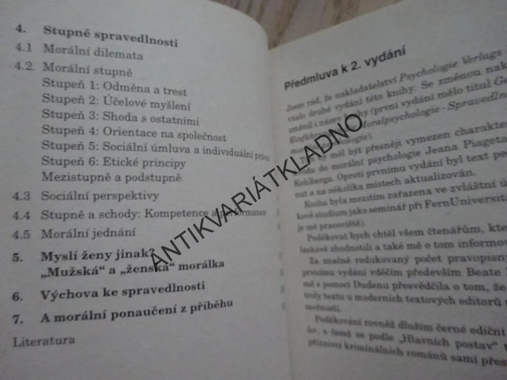PSYCHOLOGIE MORÁLNÍHO VÝVOJE, HORST HEIDBRINK